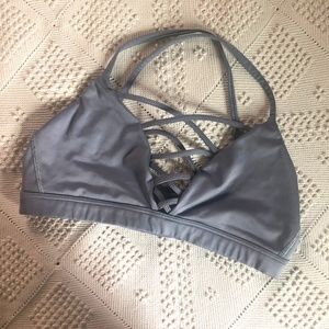 Sexy Gray Sports Bra